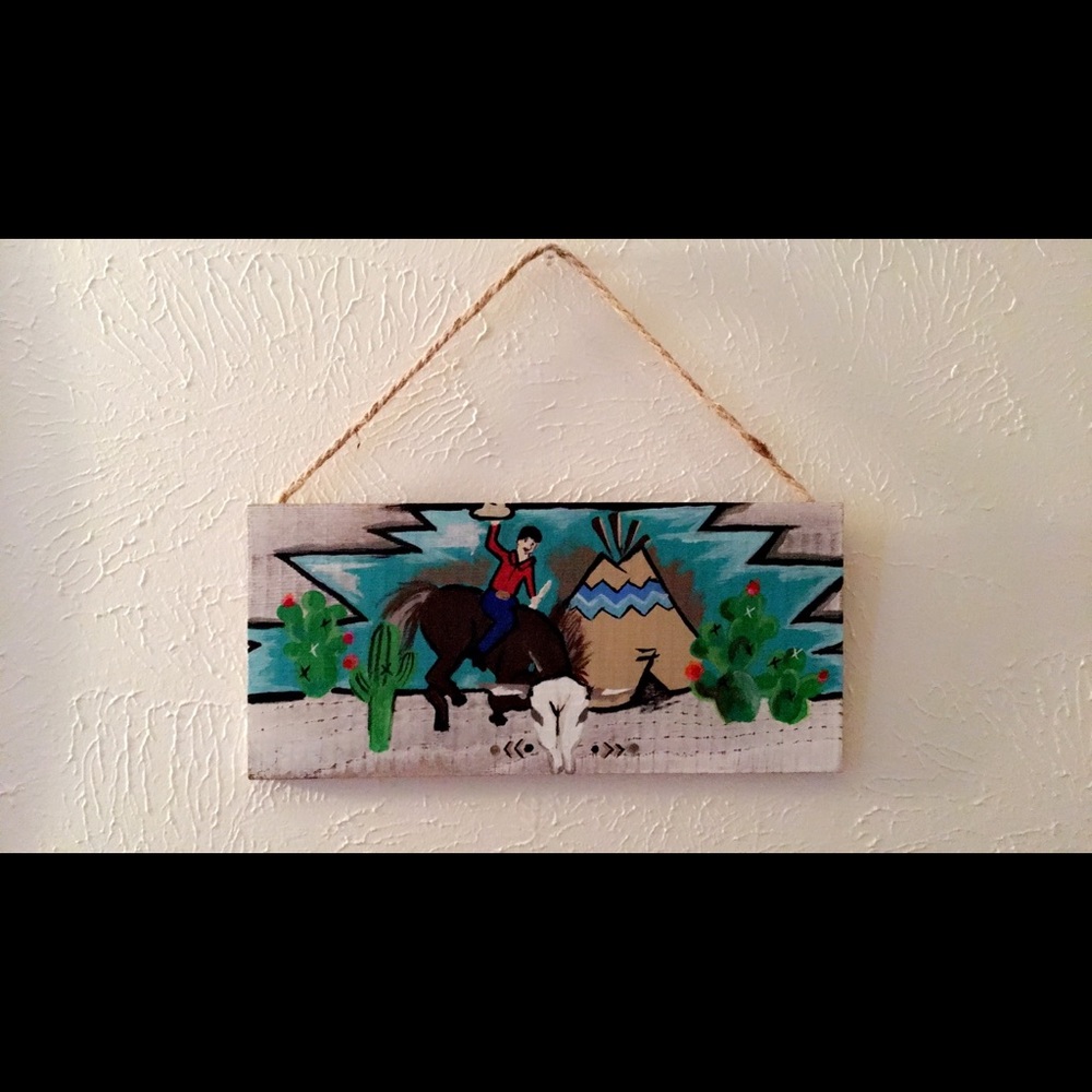 Western painted sign